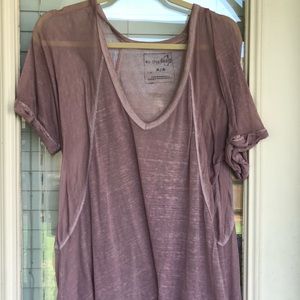 We The Free , Free People dusty purple v neck